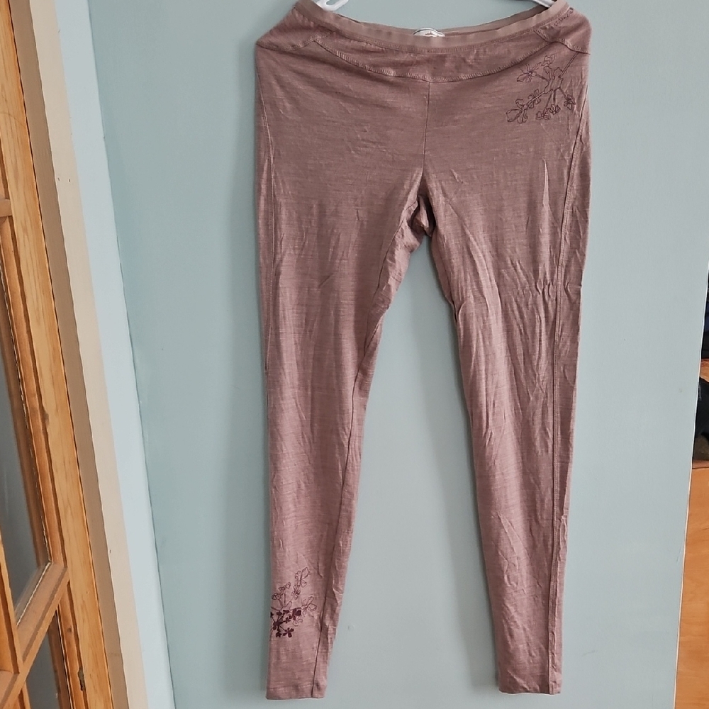 Icebreaker Dusty Pink Merino Leggings
